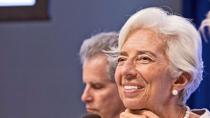 Christine Lagarde, directrice du FMI, continue de sensibiliser sur l’importance des femmes en entreprise. « Inclure des femmes dans les conseils d’administration bénéficie à toutes les échelles d’une entreprise », a-t-elle déclaré sur Twitter le 21 septembre.  (Stephen Jaffe/IMF via Getty Images)