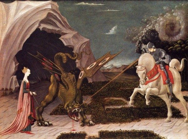 Saint Georges et le Dragon, Paolo Uccello (Domaine public)