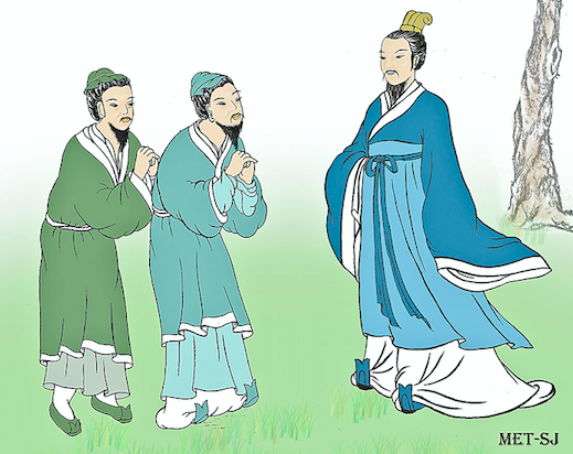 Xun Shuang écrivait sur les valeurs traditionnelles et le savoir-vivre durant la dynastie des Han. Dans ces essais, il citait des classiques, espérant corriger les notions et comportements inadaptés des gens de l'époque. (SandyJean)