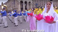 Une parade culturelle pacifiste au cœur de Kiev en Ukraine