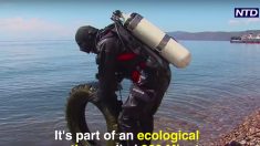 Des plongeurs bénévoles nettoient le lac Baïkal