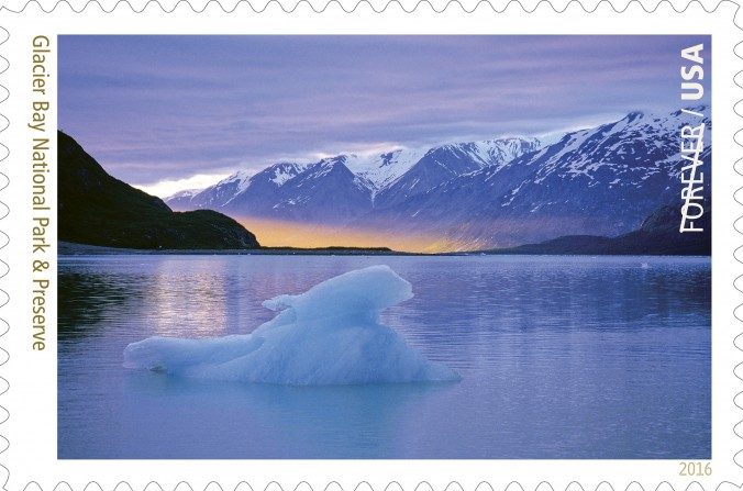 Le parc national de la Baie des Glaciers, Alaska (Copyright© 2016 USPS)