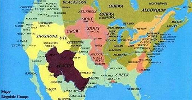 En Amérique, cette carte des nations amérindiennes est absente des livres d’histoire