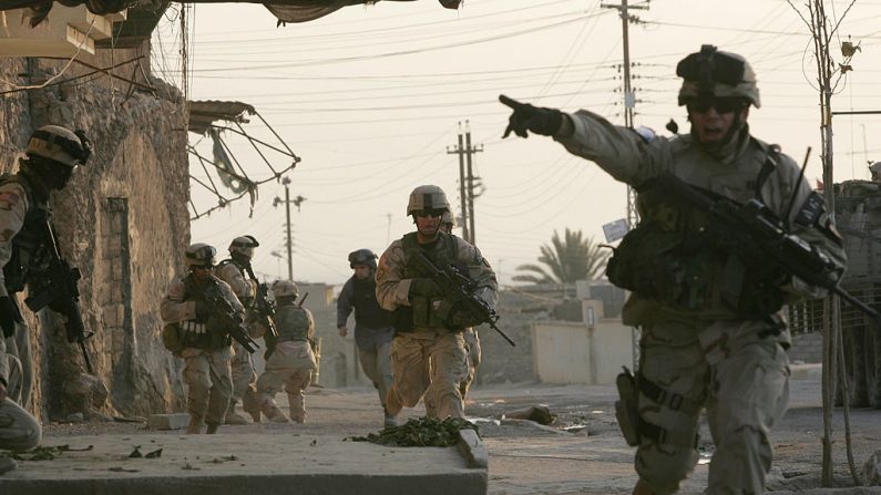 Les forces américaines à Tal Afar, IRAQ. (Photo de Chris Hondros/Getty Images)