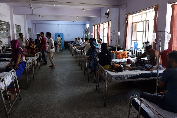 Un hôpital public à Bharatpur dans l'Etat du Rajasthan, en Inde. (MONEY SHARMA/AFP/Getty Images)