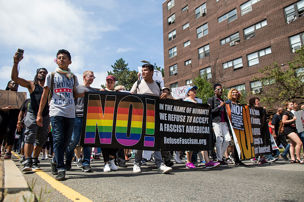 40 000 manifestants ont répondu à un appel à se mobiliser contre le racisme et l'extrême-droite à Boston, le 19 août 2017. ( Scott Eisen/Getty Images)