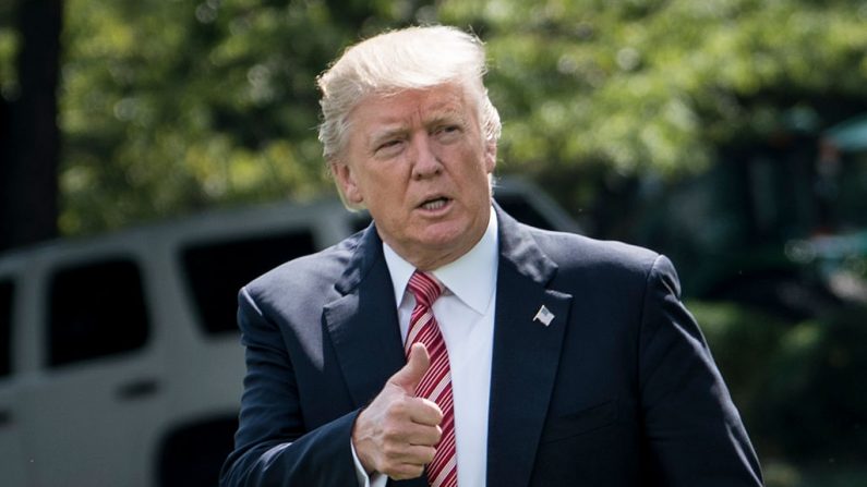 President Donald Trump, août 2017. (Photo de BRENDAN SMIALOWSKI/AFP/Getty Images)