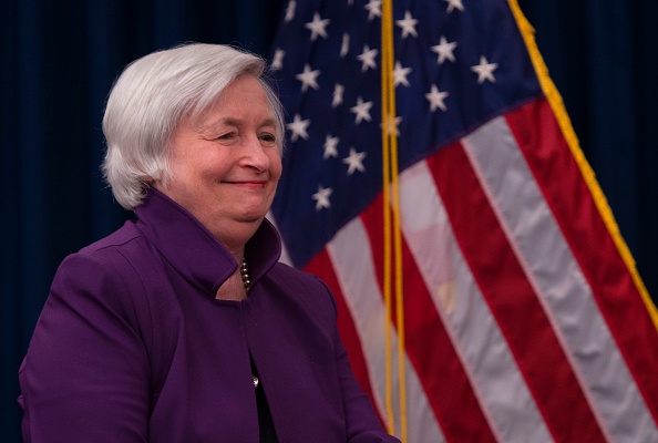 La patronne de la banque fédérale américaine Janet Yellen. (REYNOLDS/AFP/Getty Images)