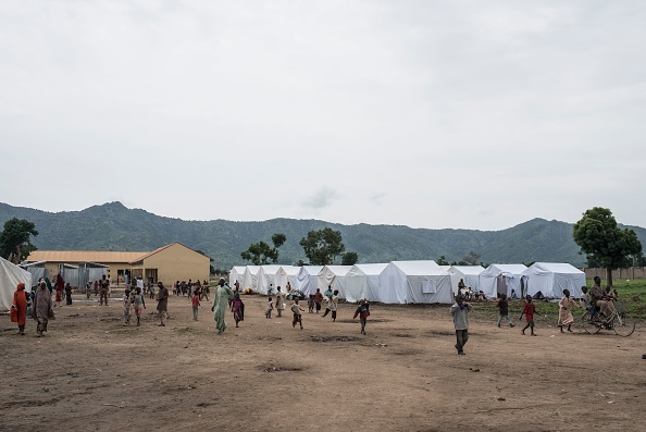 Vue générale d'un camp de déplacés à Gwoza, dans le nord-est du Nigeria au mois d'aout 2017.
(STEFAN HEUNIS/AFP/Getty Images)