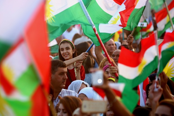 Les Kurdes de Syrie sont considérés par le pouvoir turc comme des "terroristes".         (DELIL SOULEIMAN/AFP/Getty Images)