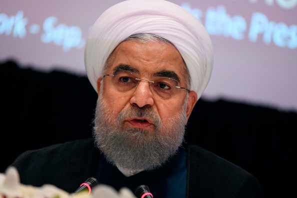 Le président iranien Hassan Rouhani répond à une question lors de la conférence de presse de la 2e session de l'Assemblée générale des Nations Unis le 20 septembre. (JEWEL SAMAD/AFP/Getty Images)