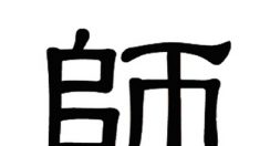 Mystérieux caractères chinois : 師 (shī) maître, enseignant, unité militaire