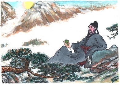 Li Bai, le Sage de la poésie. (Kiyoka Chu) 