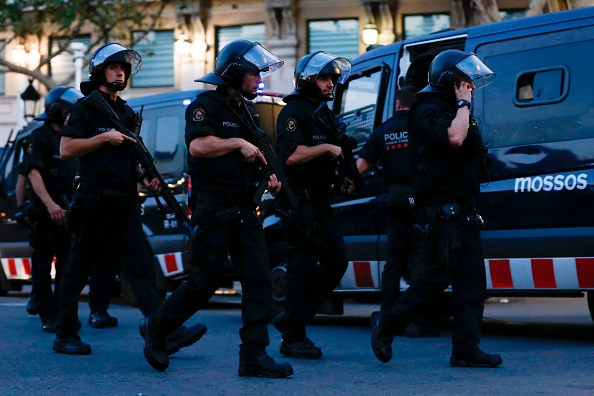 Des policiers espagnols.
PAU BARRENA / AFP / Getty Images.