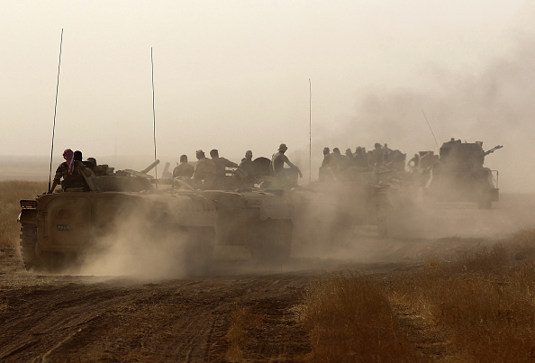 Les forces de combat  irakiennes avancent maintenant vers les positions kurdes. (AHMAD AL-RUBAYE / AFP / Getty Images)