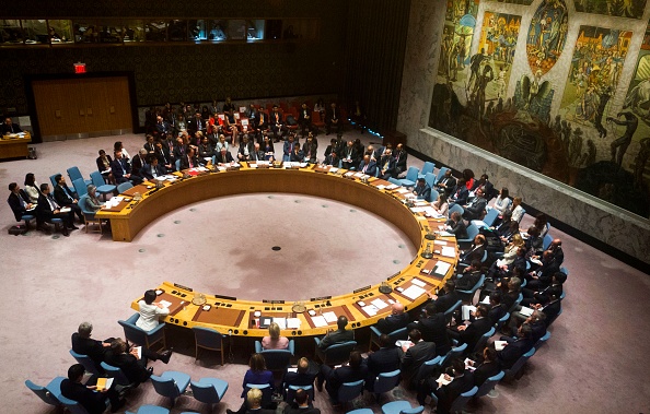 Réunion du Conseil de sécurité de l'ONU concernant la non-prolifération des armes nucléaires en Corée du Nord. «L’objectif principal» d’une telle réunion est de sensibiliser les États membres de l’ONU à appliquer pleinement les résolutions de sanctions. (DON EMMERT/AFP/Getty Images)