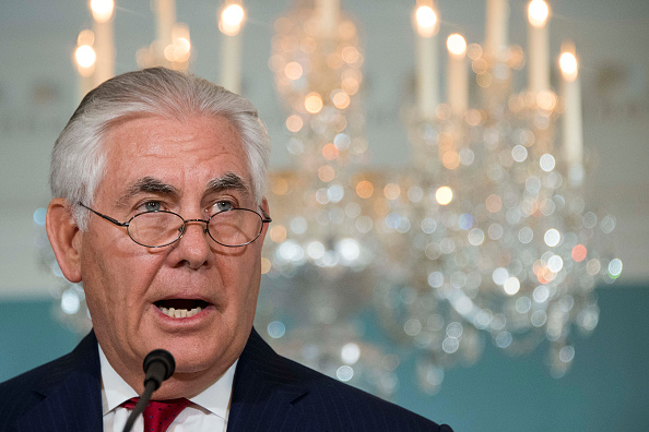 Le secrétaire d’État américain Rex Tillerson est en mission au Moyen-Orient pour tenter de "contrecarrer" l'influence "négative" de l'Iran.
(JIM WATSON/AFP/Getty Images)