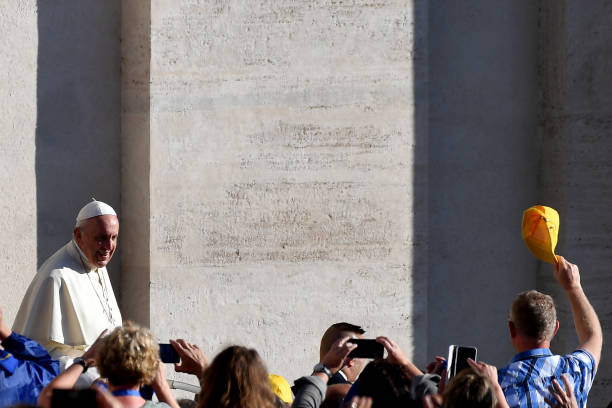 Le pape arrive au Vatican le 11 octobre 2017.  (ALBERTO PIZZOLI/AFP/Getty Images)