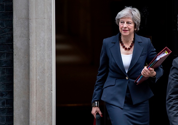 Le premier ministre britannique, Theresa May, ne reconnaîtra pas l’indépendance de la Catalogne. (CHRIS J RATCLIFFE / AFP / Getty Images)