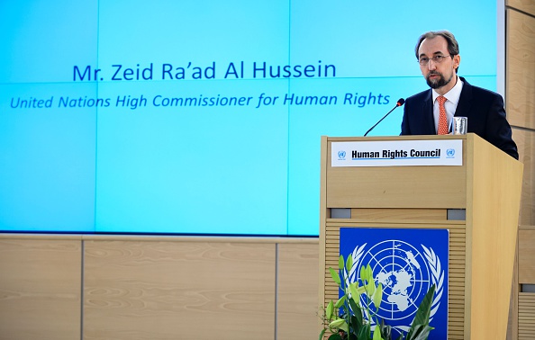 Le Haut-Commissaire des Nations Unies aux droits de l'homme, Zeid Ra'ad Al Hussein, désapprouve la coopération UE/Libye qui vise à endiguer le flux de migrants. 
(FABRICE COFFRINI / AFP / Getty Images)