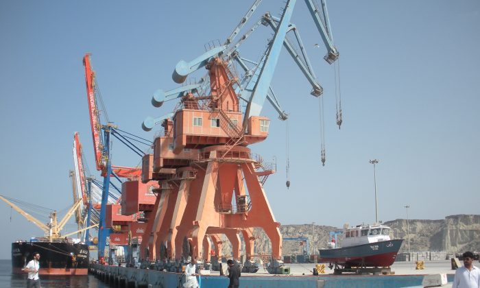 Le port de Gwadar au Pakistan, un projet d'infrastructure de plusieurs milliards d’euros investis par la Chine dans le cadre de son initiative de la « nouvelle route de la soie ». (Amélie Herenstein/AFP/Getty Images)