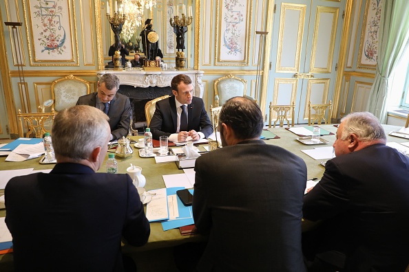 Président Français Emmanuel Macron.   (Photo : LUDOVIC MARIN/AFP/Getty Images)