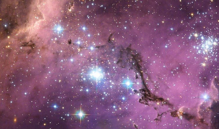 Le grand nuage de Magellan observé grâce au télescope Hubble. (NASA, CC BY-SA)