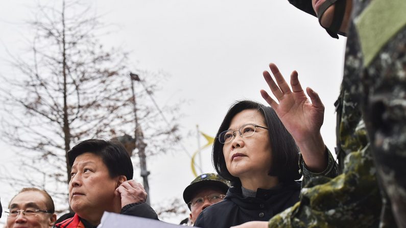 La présidente taïwanaise Tsai Ing-wen a pour sa part estimé le "comportement grossier" de la Chine. Photo Bureau présidentiel de Taïwan