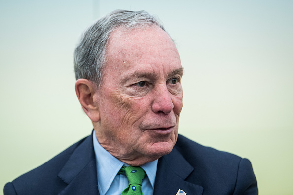 Michael Bloomberg,  fondateur de Bloomberg L.P., une société de services et d'informations financières. (Photo : Lukas Schulze/Getty Images)
