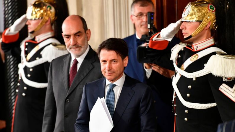 Giuseppe Conte, 53 ans, n'a toujours pas été en mesure de former le premier gouvernement populiste. Photo VINCENZO PINTO / AFP / Getty Images