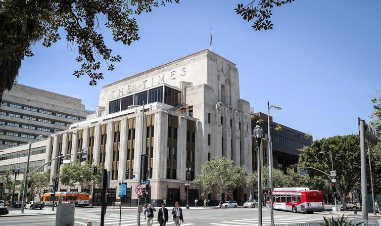 Le siège du célèbre Los Angeles Times, qui a bénéficié d'un million de dollars de dons en 2012. (Visitor7 / Wikimedia Commons, CC BY-SA)