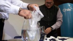 Des Chiliens présentent des sacs solubles dans l’eau non polluants