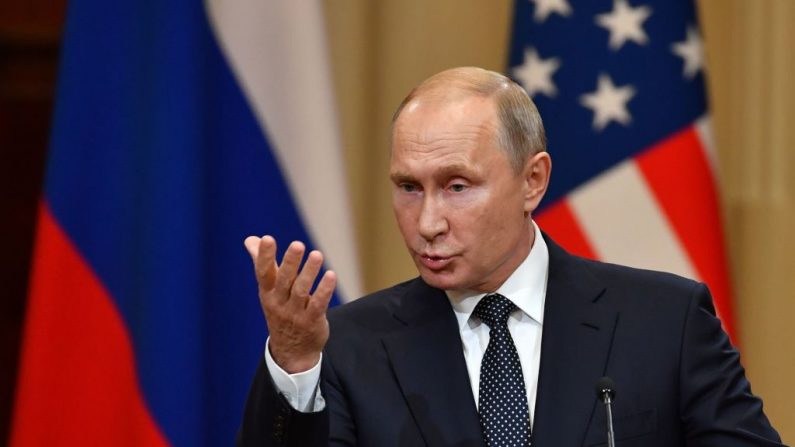 Les dirigeants américains et russes ont ouvert un sommet historique à Helsinki, Photo YURI KADOBNOV/AFP/Getty Images.