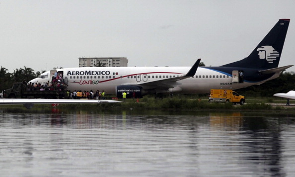 Un avion de la compagnie mexicaine Aeromexico s'est écrasé au décollage. Pedro PARDO / AFP / Getty Images.
