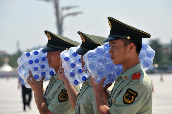 L'eau du robinet n'est pas directement consommable en Chine, y compris dans les grandes villes. Photo GABRIEL BOUYS/AFP/Getty Images.