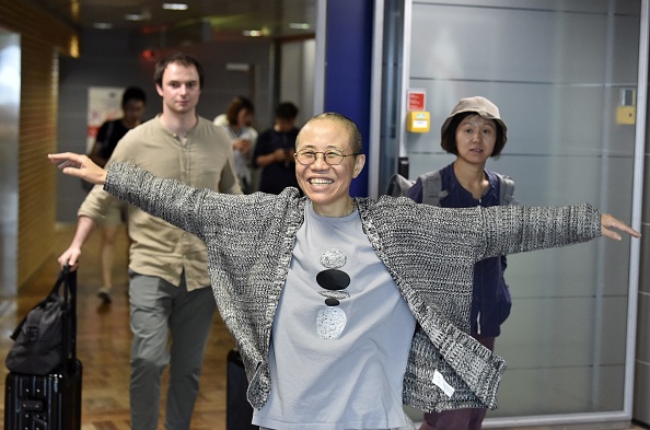 Liu Xia, la veuve du dissident chinois Liu Xiaobo est arrivée mardi à Berlin   (Photo : JUSSI NUKARI/AFP/Getty Images)