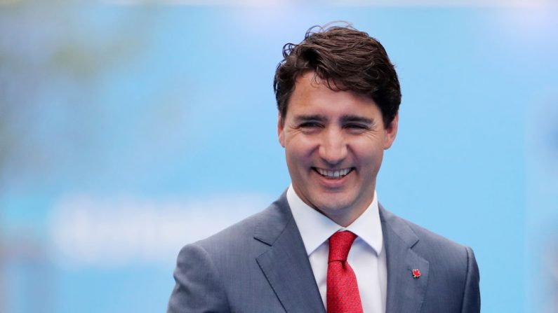 Le premier ministre canadien Justin Trudeau arrive au sommet de l'Organisation du Traité de l'Atlantique Nord (OTAN) à Bruxelles le 12 juillet 2018. Photo TATYANA ZENKOVICH / AFP / Getty Images.