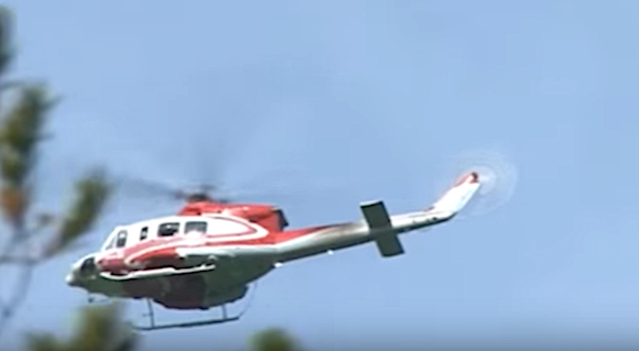  Drone avec caméras optique et thermique, chiens et hélicoptères ont été mobilisés 
(Capture d’écran euronews YouTube)
