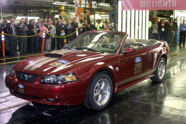 Le premier modèle de Mustang a été présenté au printemps 1964 à New York. Photo de Bill Pugliano / Getty Images.