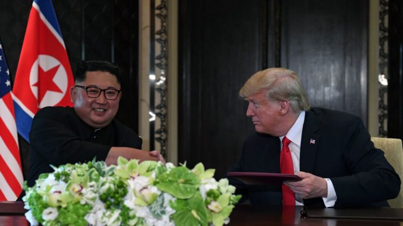 Le président Kim a pris un engagement, a précisé le chef de la diplomatie américaine, celui de dénucléariser son pays. Mais nous savons tous que cela prendra du temps. Photo : SAUL LOEB / AFP / Getty Images.