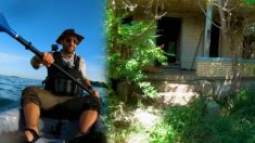 L’équipe de l’émission YouTube Brave Wilderness se dirige vers une maison effrayante autour des Grands Lacs