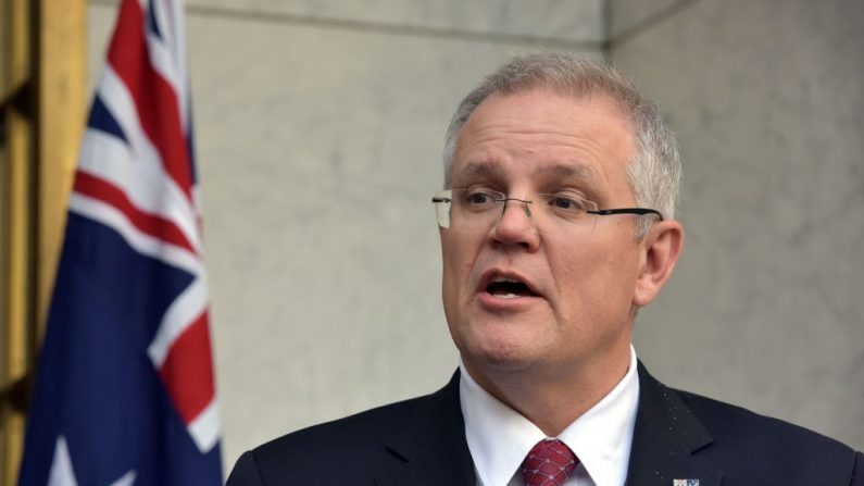 Scott Morrison a remporté fin août un vote au sein du Parti libéral pour succéder à Malcolm Turnbull. Photo MARK GRAHAM / AFP / Getty Images.