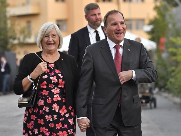 Le premier ministre suédois Stefan Lofven et sa femme Ulla Lofven  à Stockholm, le 9 septembre September 2018. (Photo : JONAS EKSTROMER/AFP/Getty Images)