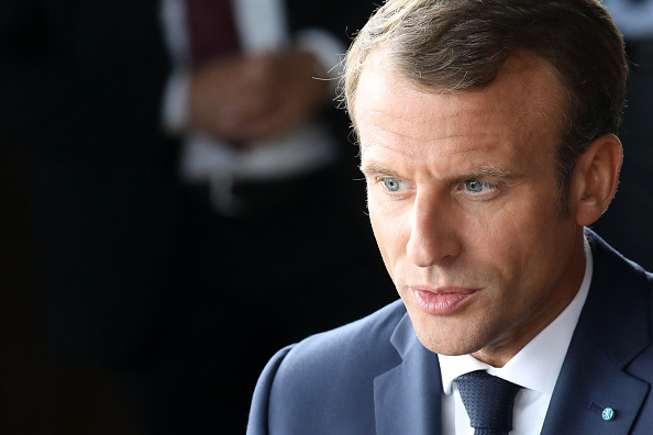  Le Président Emmanuel Macron. (Photo : LUDOVIC MARIN/AFP/Getty Images)