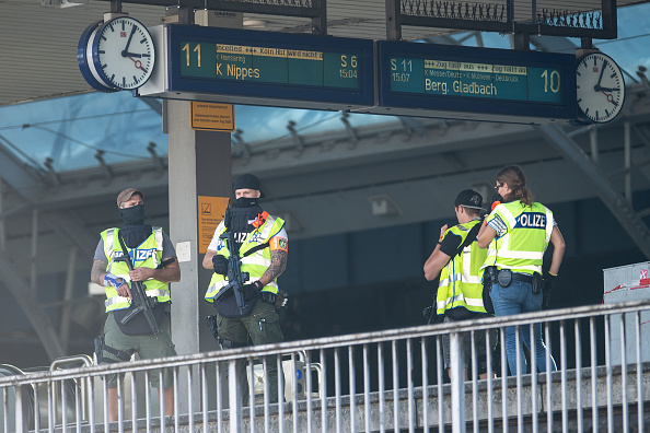 Prise d'otages à la gare de Cologne en Allemagne. (Photo : MARIUS BECKER/AFP/Getty Images)