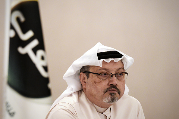 -Le journaliste saoudien Jamal Khashoggi, le 15 décembre 2014 à Manama (Bahreïn). Photo MOHAMMED AL-SHAIKH / AFP / Getty Images.