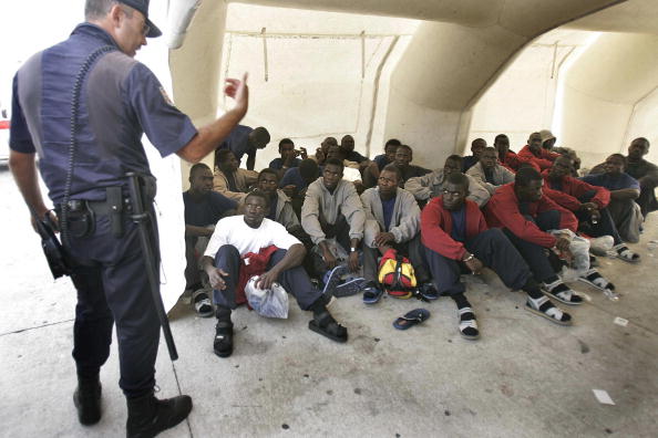 Migrants en Espagne. (Photo : DESIREE MARTIN/AFP/Getty Images)