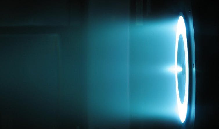  Propulseur à effet Hall au xénon de 6 kW du Jet Propulsion Laboratory. (NASA )