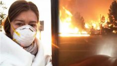 « J’ai à peine réussi à m’en sortir » : une femme filme sa fuite à travers le feu de forêt dévastateur de Californie