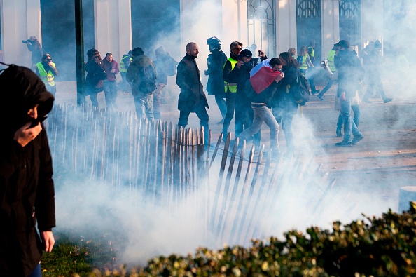 Le 17 novembre 2018, près des Champs Élysées (JULIE SEBADELHA/AFP/Getty Images)